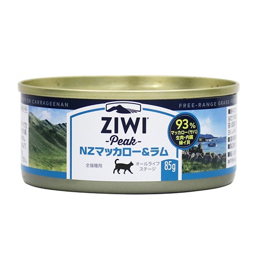 ジウィピークキャット缶 NZマッカロー&ラム 85g