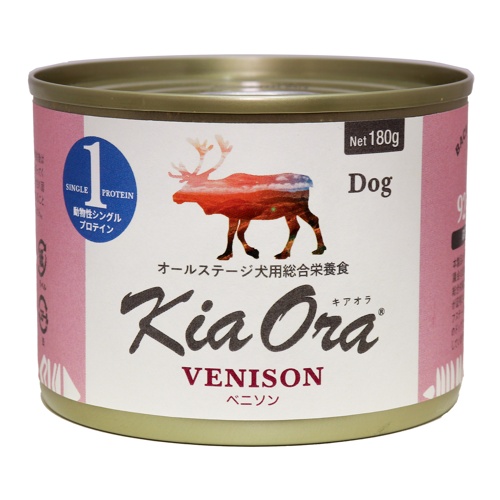 キアオラ ドッグフード缶詰 ベニソン 180g