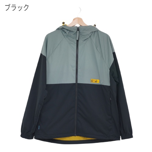 ユニセックス オールウェザーフードジャケット ブラック M