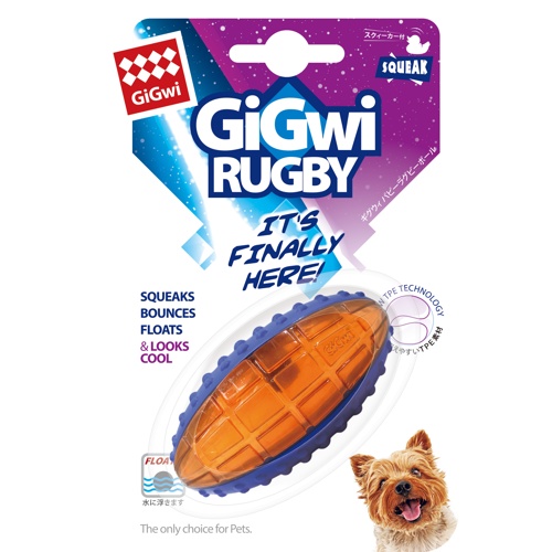 ＧｉＧｗｉ　ギグウィ　パピーラグビーボール　オレンジブルー