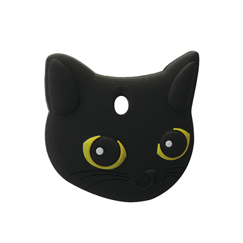 ペットキーカバー　猫　黒