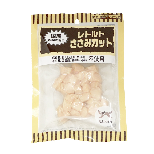 オーシーファーム　レトルトささみ　カット　６０ｇ